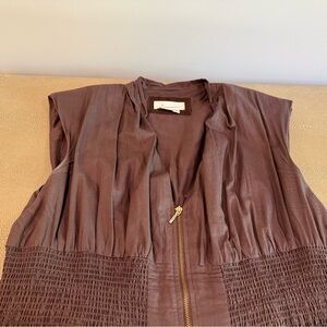 Anthropologie Brown Sleeveless Vest